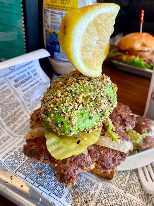 green burger
